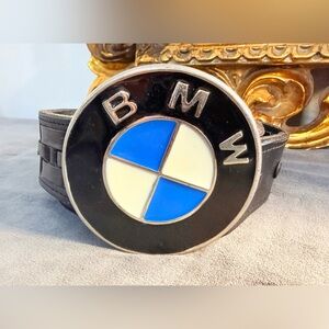 BMW Black and Blue Emblem Belt Buckle